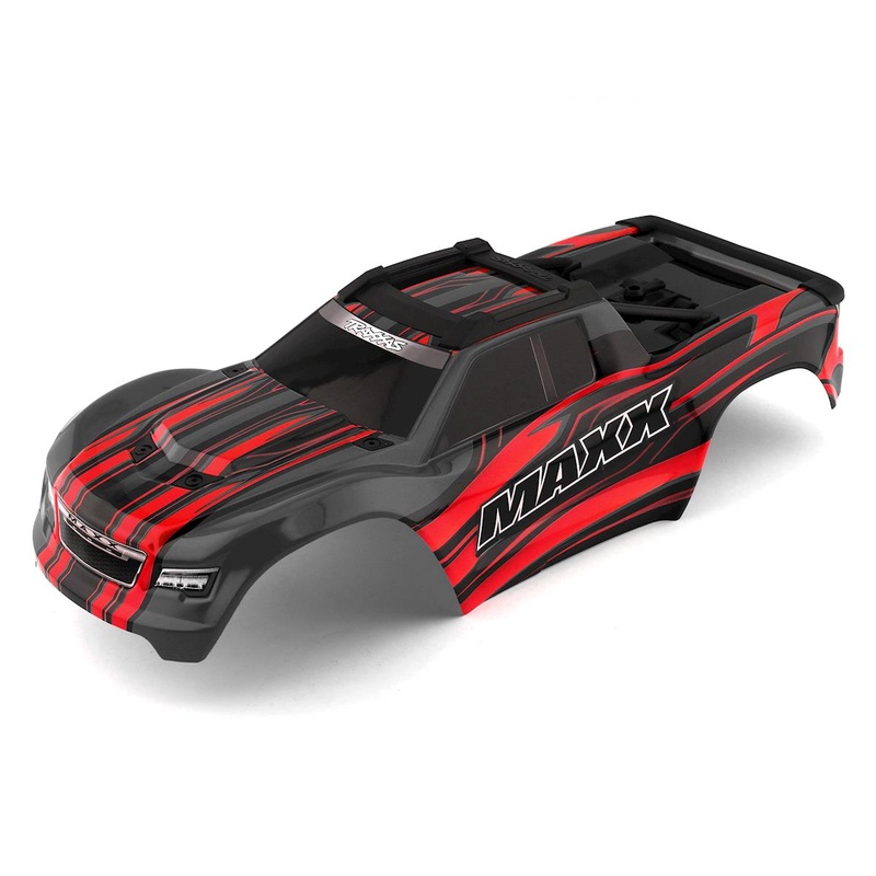 TRAXXAS 8911R Maxx V1 Pre-Painted Truck Body (Red) *DISC
