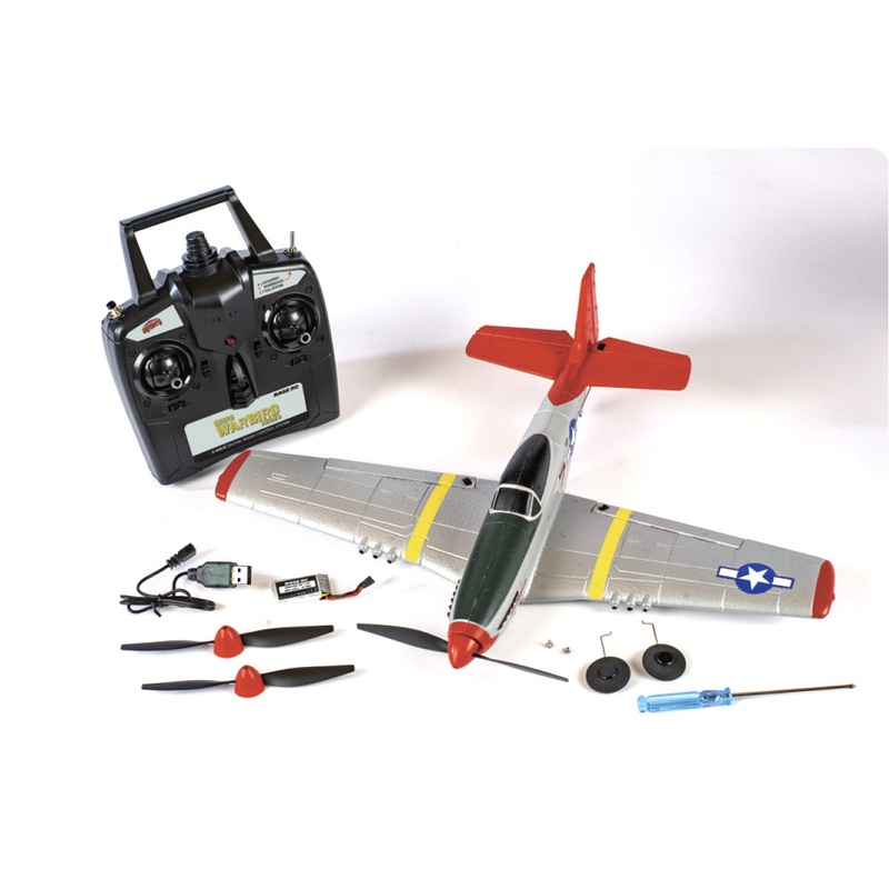 RAGE RGRA1300 P-51D Mustang Micro RTF Airplane w/PASS