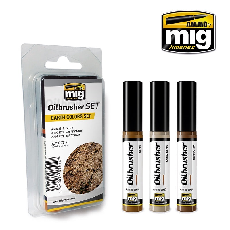 AMMO - 7512 Earth Colors (Oilbrusher Set)