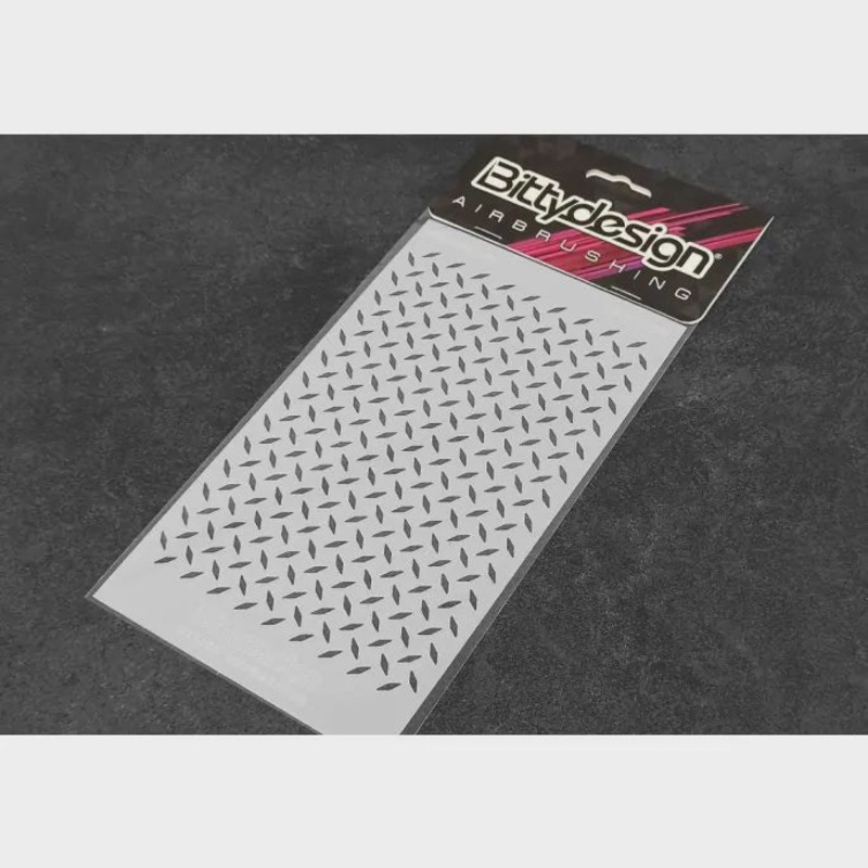 Bittydesign - Vinyl Stencil - Diamond Plate