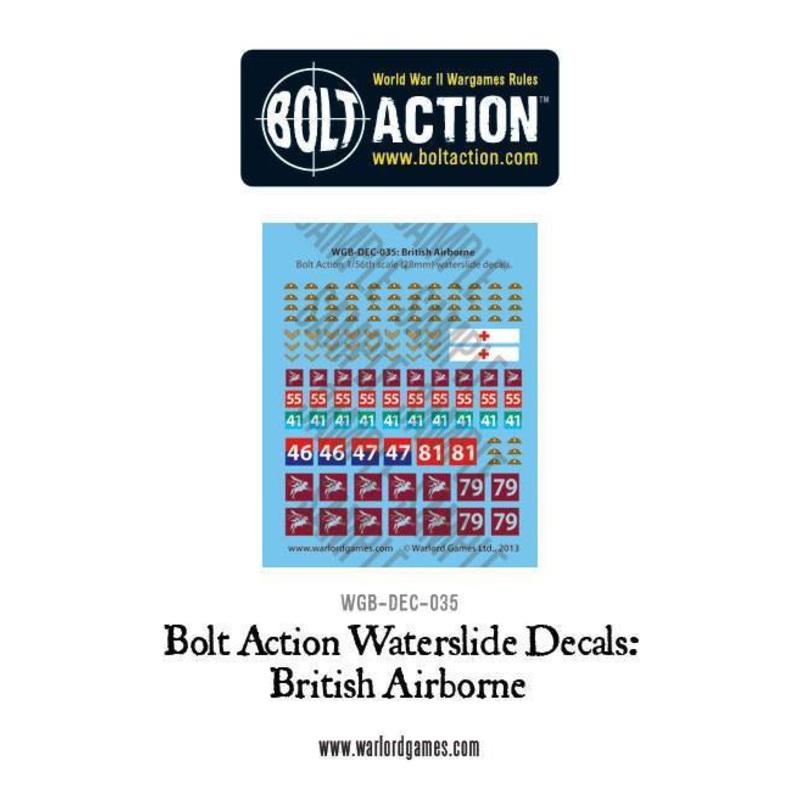 Warlord - Bolt Action Decals - British Airborne