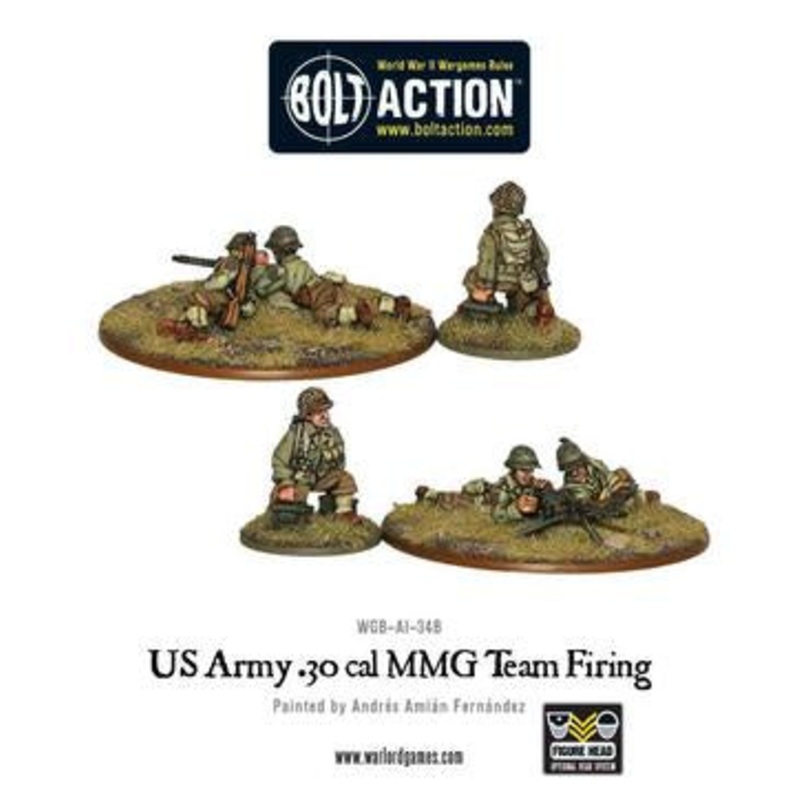 Warlord - Bolt Action  US Army 30 Cal MMG Team