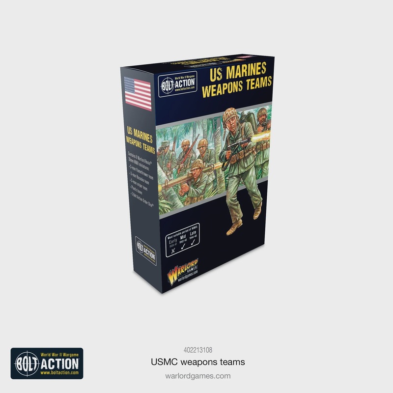 Warlord - Bolt Action  USMC Weapons Teams