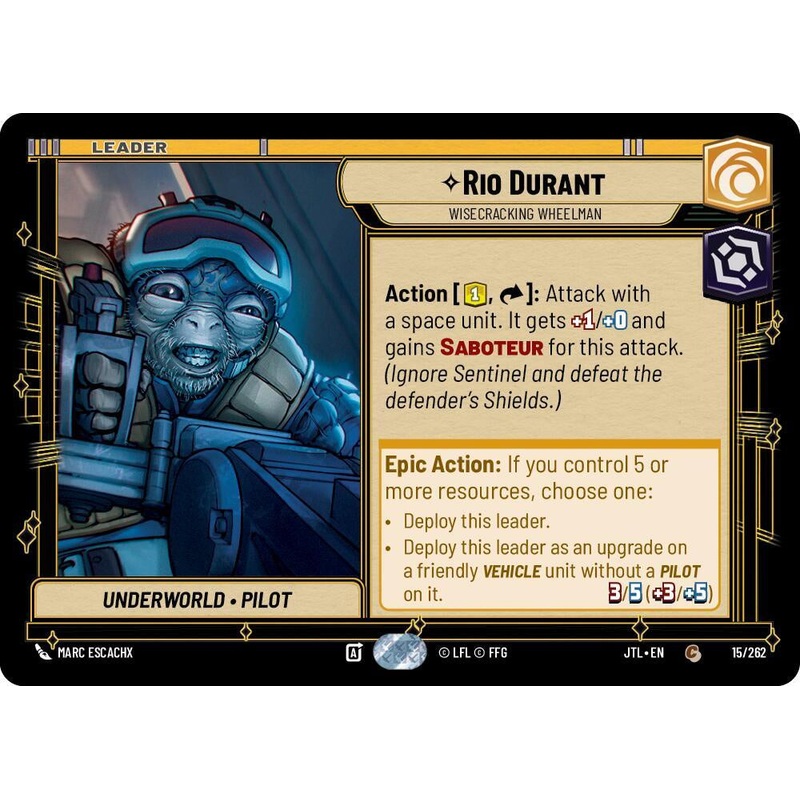 SWU - Rio Durant - Wisecracking Wheelman  (015/262)