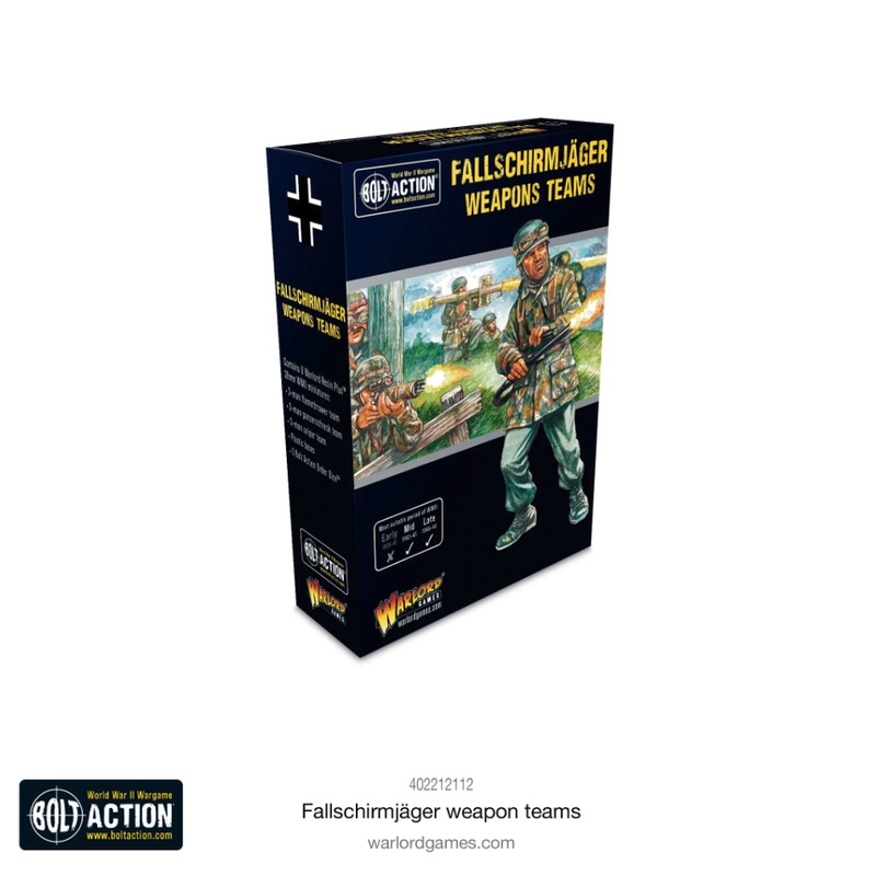 Warlord - Bolt Action  Fallschirmjager Weapons Teams