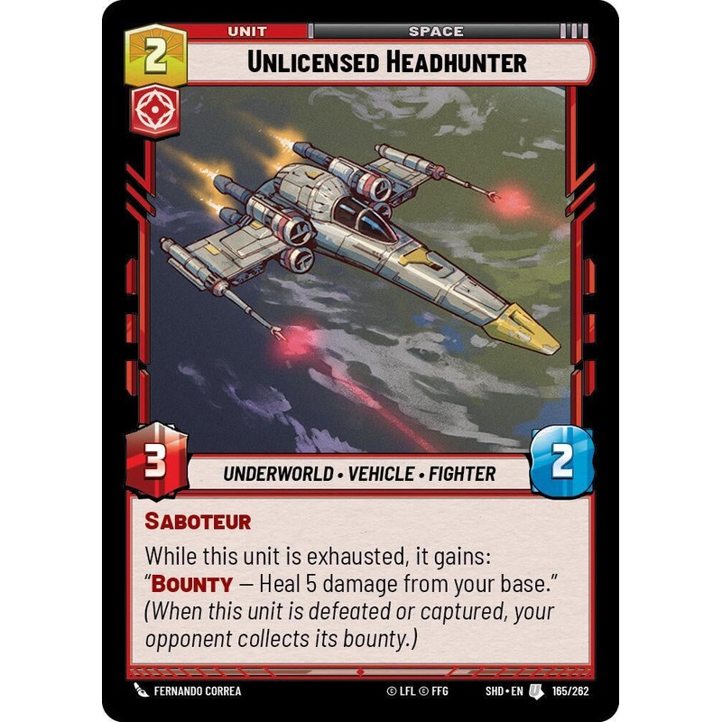 SWU - Unlicensed Headhunter (165/262) (Foil)