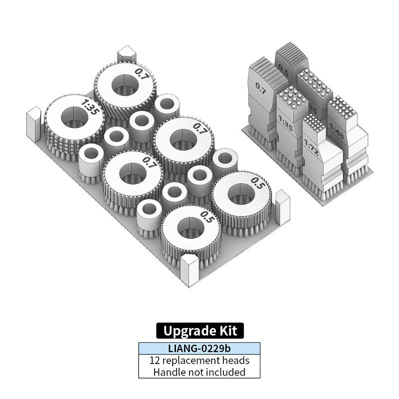 LIANG - Tools for Zimmerit Coat - Upgrade Kit (1/35 - 1/48 - 1/72)