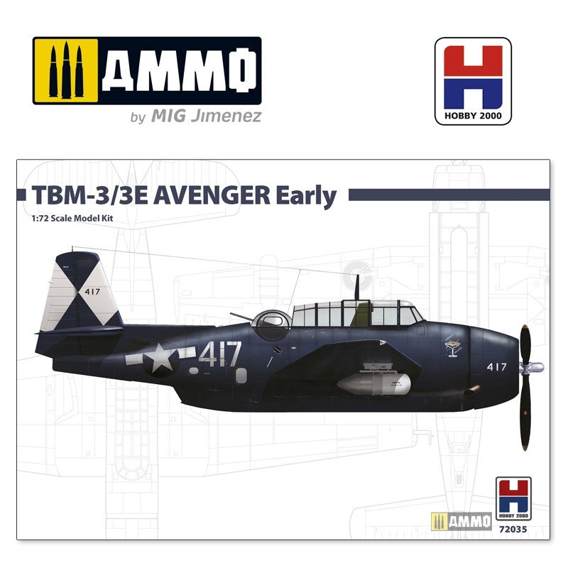 Hobby 2000 - 1/72 TBM-3E Avenger