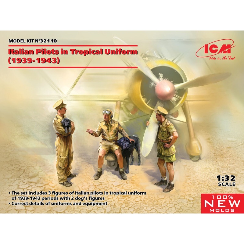 ICM - 1/32 Italian Pilots in Tropical Uniform (1939-1943)
