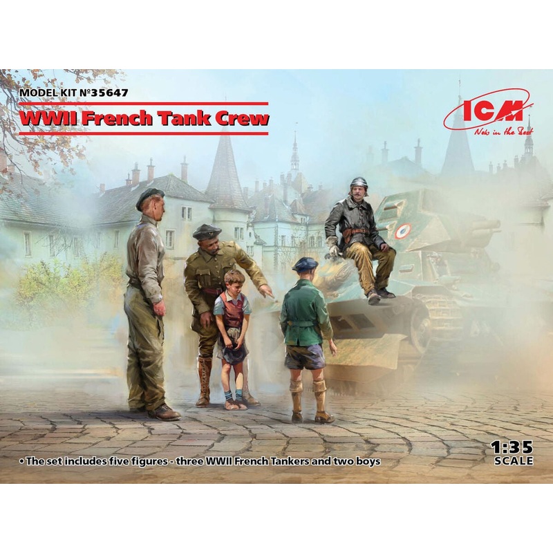 ICM - 1/35 WWII French Tank Crew (5 figures)