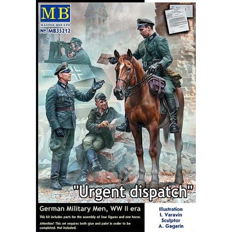 Master Box - 1/35 "Urgent Dispatch" German Military Men WWII