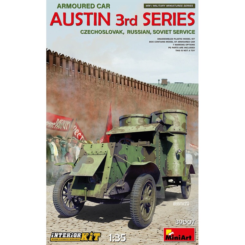 Miniart - 1/35 Austin Armoured Car: Czechoslovak/Russian/Soviet Service w/ Interior Kit