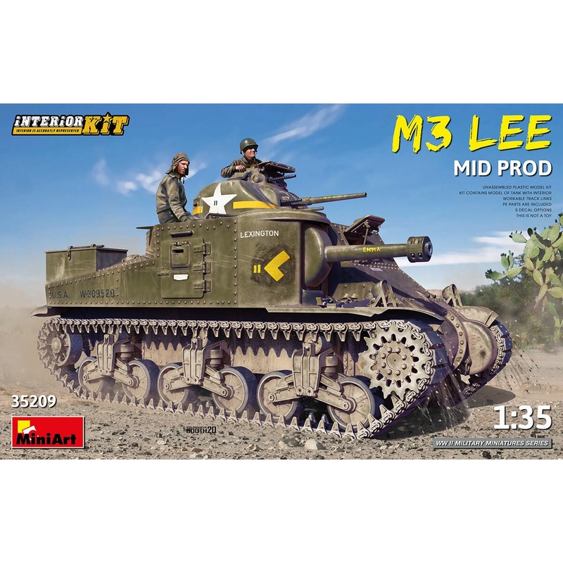 Miniart - 1/35 M3 Lee Mid Prod. w/ Interior Kit