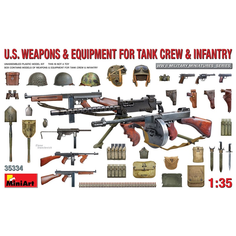Miniart - 1/35 U.S. Weapons & Equipment for Tank Crew & Infantry