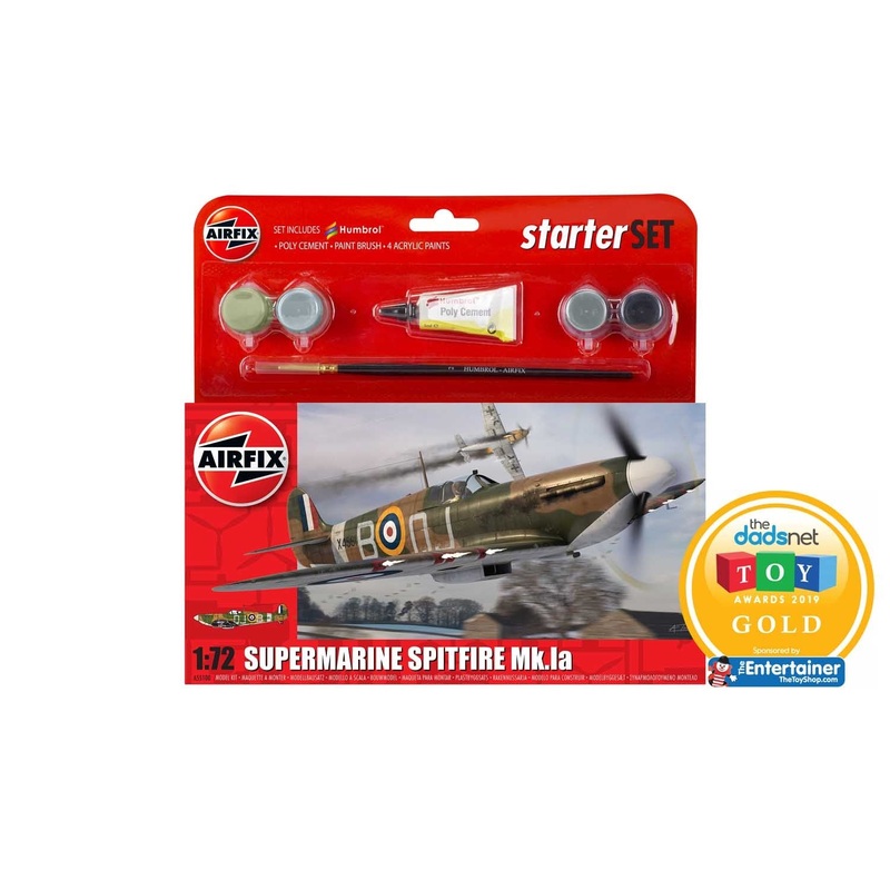 Airfix - 1/72 Supermarine Spitfire Mk.Ia (Starter Set Incl.Paint)