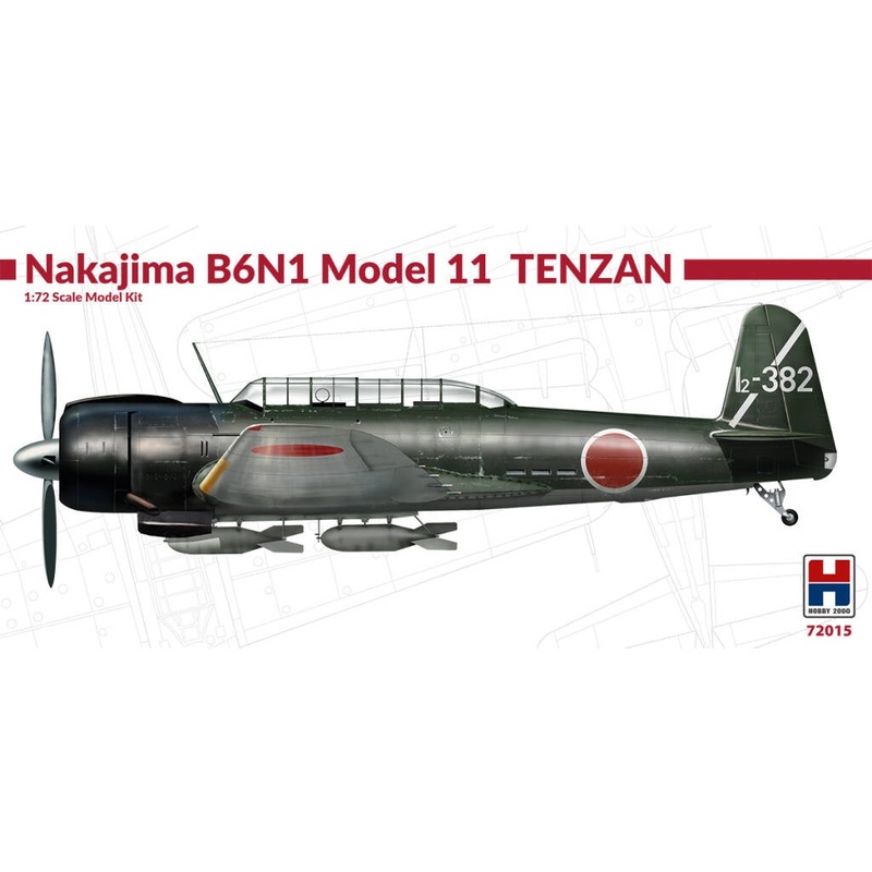 Hobby 2000 - 1/72 Nakajima B6N1 Model 11 Tenzam