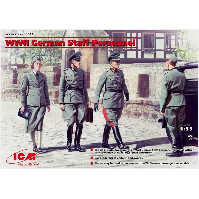 ICM - 1/35 WWII German Staff Personnel