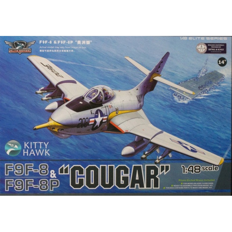 Kitty Hawk - 1/48 Grumman F9F-8/F9F-8P "Cougar"