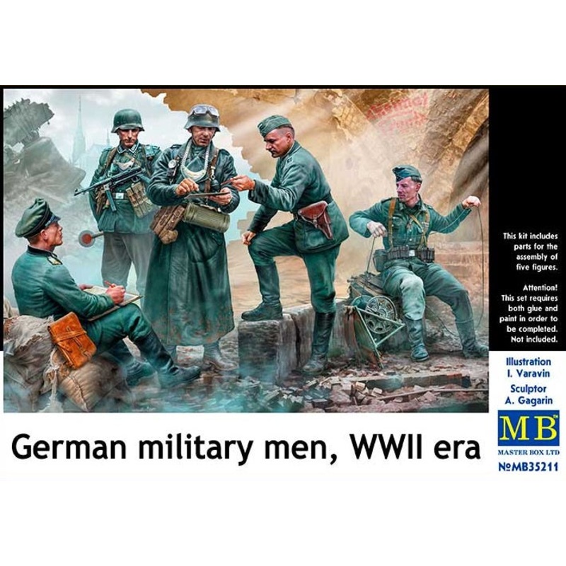 Master Box - 1/35 German Military Men - WWII Era