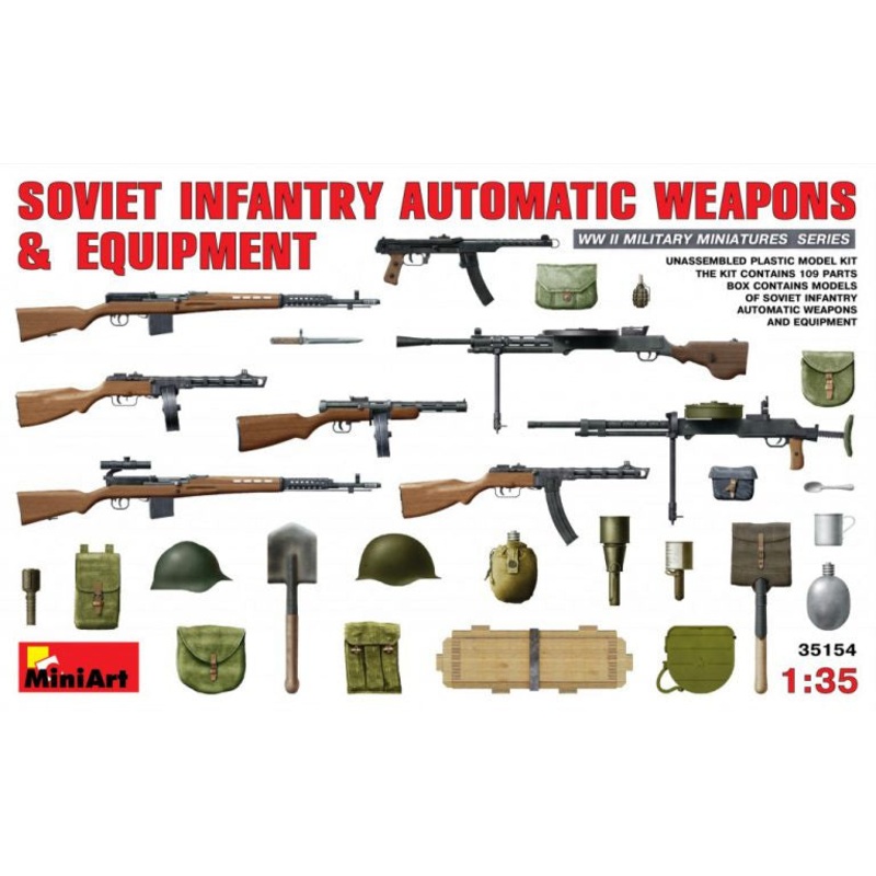 Miniart - 1/35 Soviet Automatic Infantry Weapons