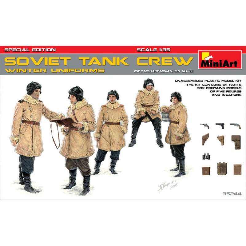 Miniart - 1/35 Soviet Tank Crew Winter (Special Ed.)
