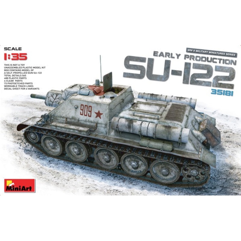 Miniart - 1/35 Su-122 Self-Propelled Gun Early