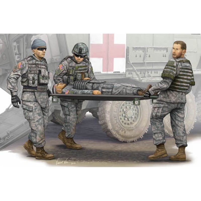 Trumpeter - 1/35 Modern U.S. Army - Stretcher Ambulance Team