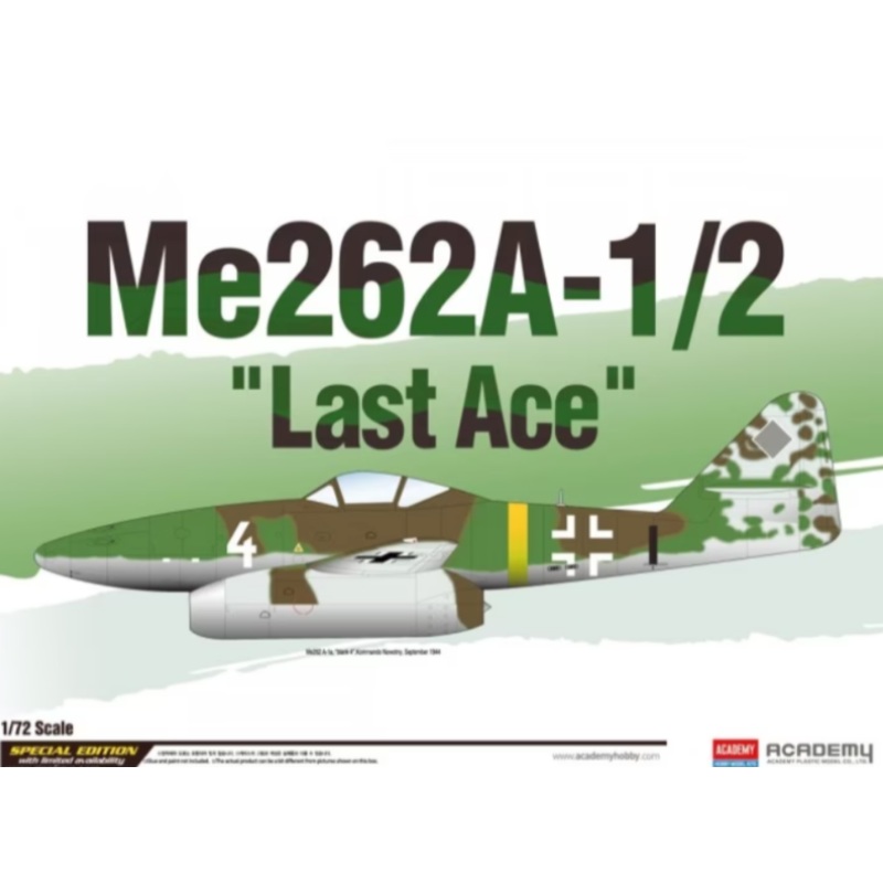 Academy - 1/72 Me-262A-1/2 Last Ace (Special Ed.)