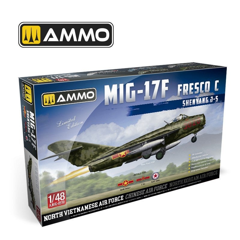 AMMO - 1/48 MiG-17F Shenyang J-5 Vietnam-China-North Korea