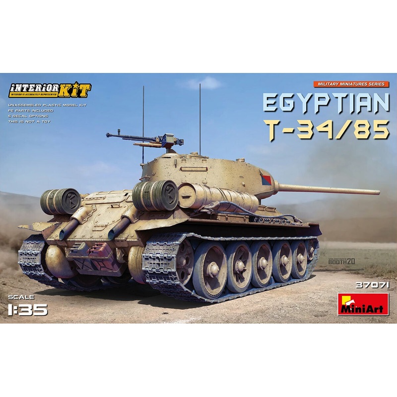 Miniart - 1/35 Egyptian T-34-85 w/ Interior Kit