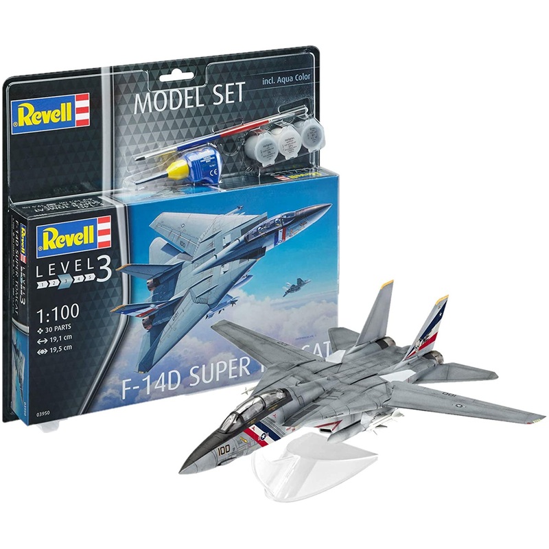 Revell - 1/100 F-14D Super Tomcat (Model set Incl.Paint)