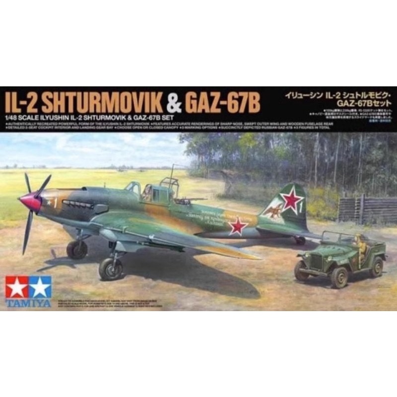 Tamiya - 1/48 Ilyushin IL-2 Shturmovik & GAZ-67B Set