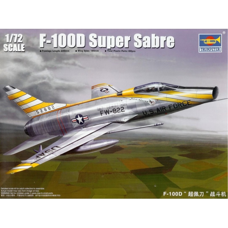Trumpeter - 1/72 F-100D Super Sabre