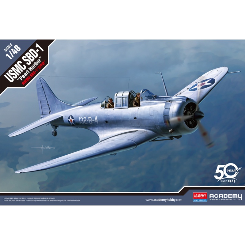 Academy - 1/48 USMC SBD-1 Dauntless "Pearl Harbor"