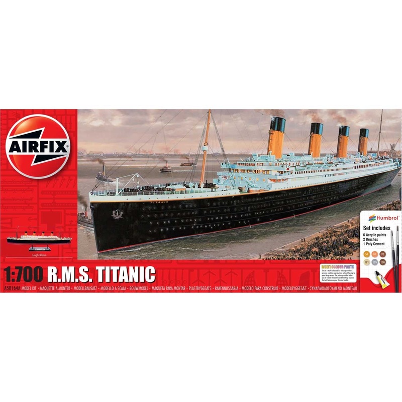 Airfix - 1/700 RMS Titanic (Set Incl. Paint)