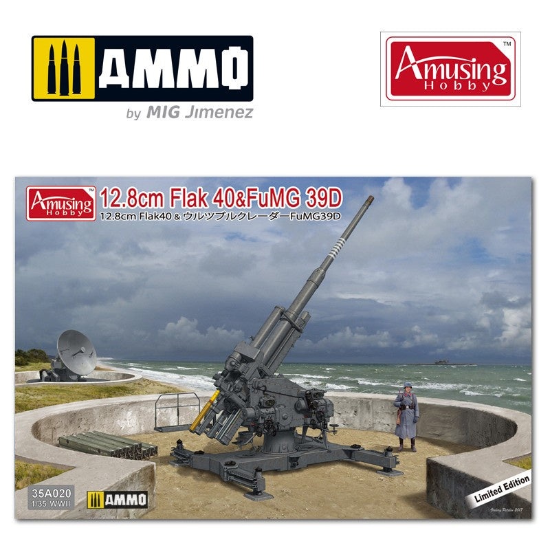 Amusing Hobby - 1/35 12.8cm Flak 40 & FuMG 39D