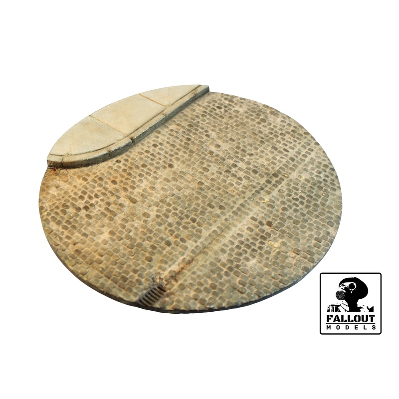Fallout Models - 1/35 Round Street Corner Base