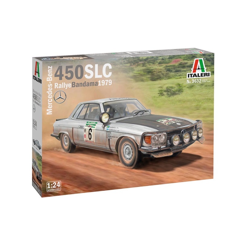 Italeri - 1/24 Mercedes Benz 450 SLC Rallye Bandama 1979
