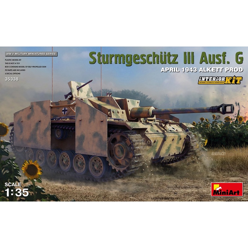 Miniart - 1/35 Sturmgeschutz III Ausf. G April 1943 ALKETT PROD. Interior Kit