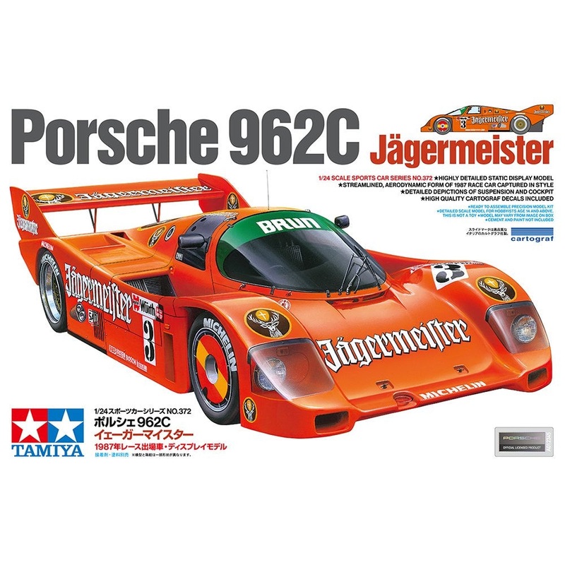 Tamiya - 1/24 Porsche 962C Jagermeister