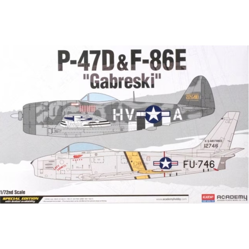 Academy - 1/72 P-47D & F-86E "Gabreski"