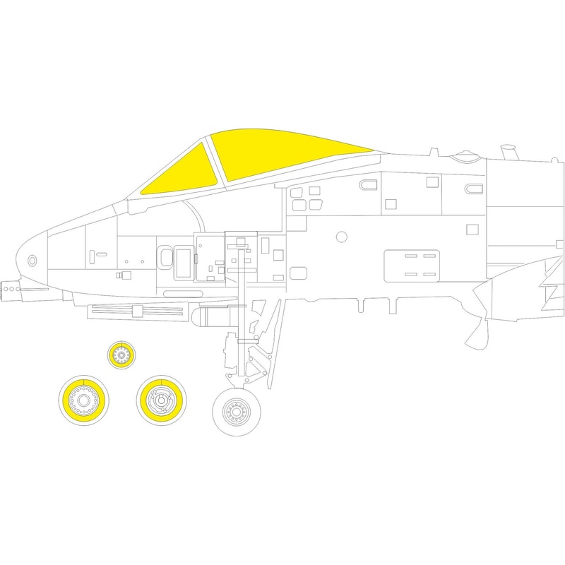 Eduard - 1/48 A-10C Tface Masking sheet (for Academy) EX964