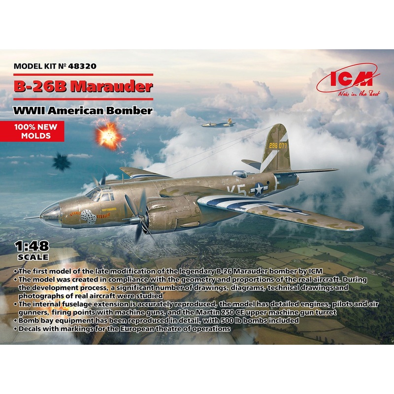 ICM - 1/48 B-26B Marauder WWII American Bomber