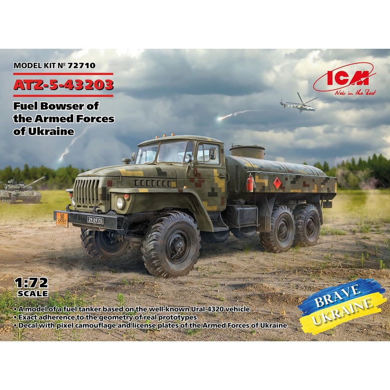 ICM - 1/72 ATZ-5-43203 Fuel Bowser of the Armed Forces of Ukraine