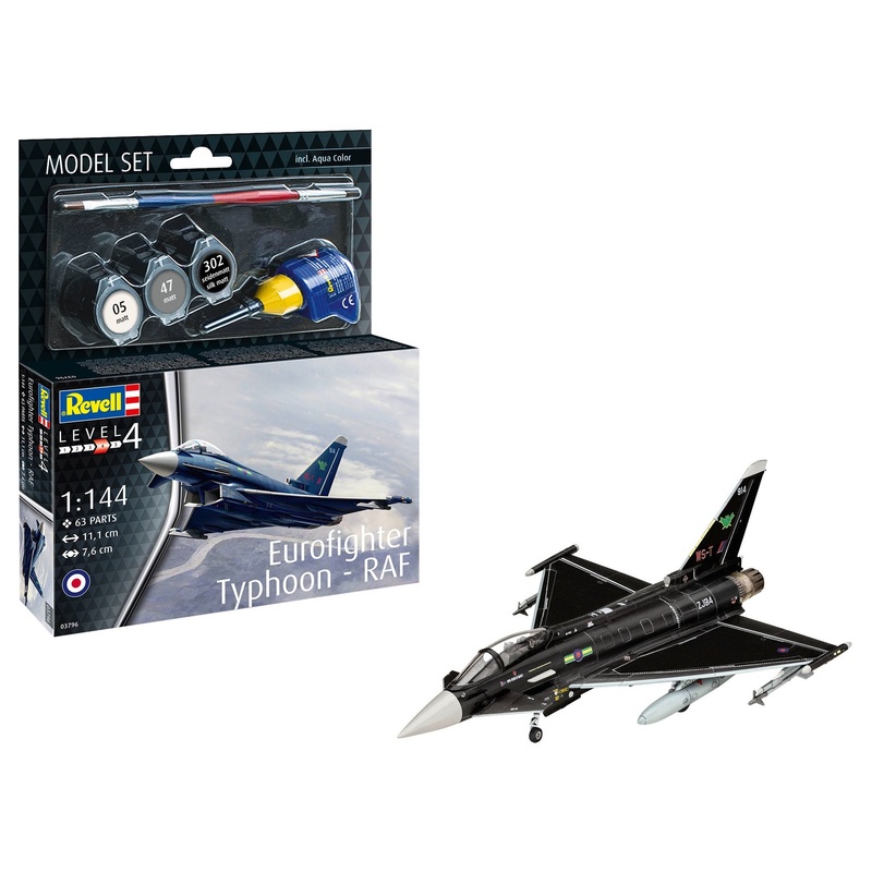 Revell - 1/144 Eurofighter Typhoon - RAF (Model Set Incl. Paint)