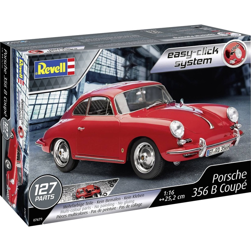 Revell - 1/16 Porsche 356 B Coupe (Easy Click System)