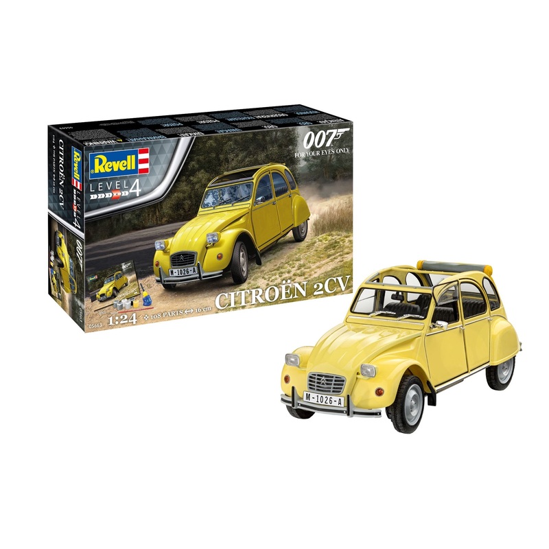 Revell - 1/24 Citroen 2 CV (James Bond) (Model Set Incl. Paint)