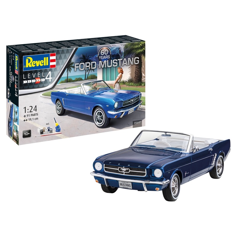 Revell - 1/24 Ford Mustang "60th Anniversary" (Model Set Incl. Paint)