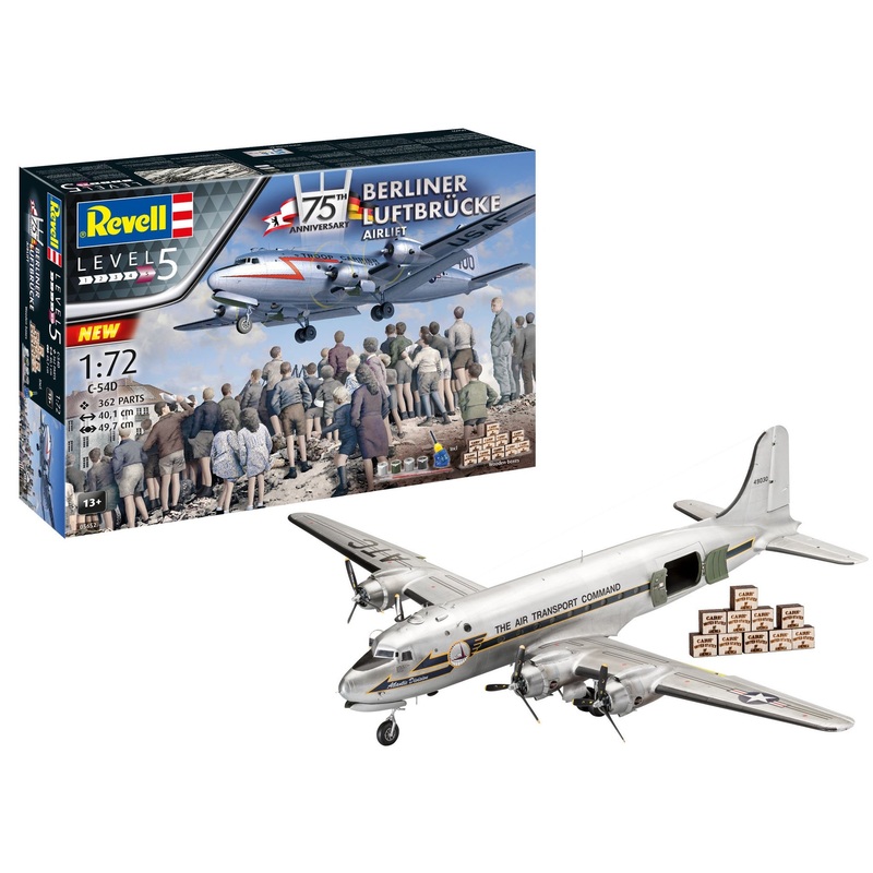 Revell - 1/72 Berliner Luftbrucke "75th Anniversay Edition" (Model Set Incl. Paint)