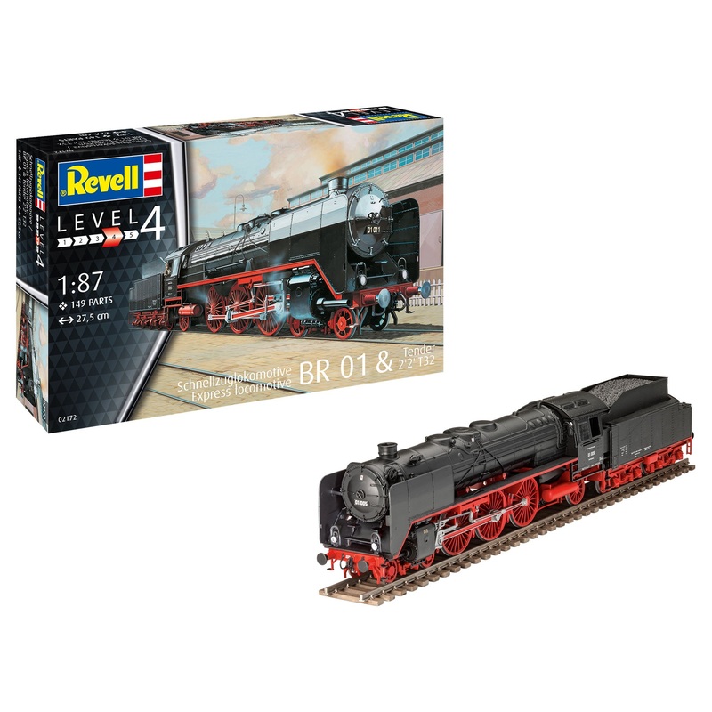 Revell - 1/87 Express Locomotive BR01 & Tender 2'2' T32